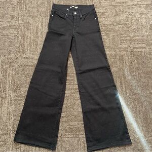 Levi's Midnight Black Wide Leg Jeans